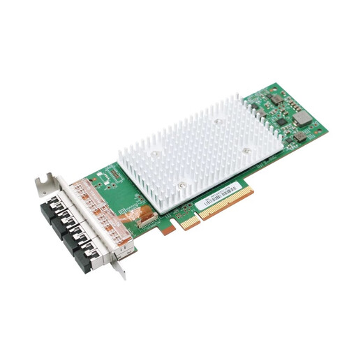 Qlogic Faserkanal HBA-Karte 8G/16G/32G Rate Single- und Double Port Four Port mit optischem Modul FC Fiber Protocol Speicher QLE2694-SR mit Modul mit Modul