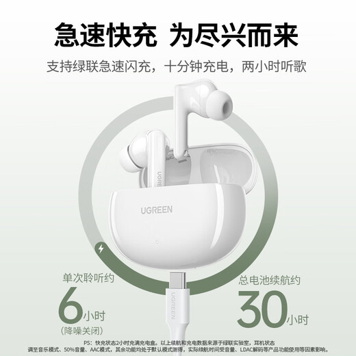 Green Link Bluetooth Headset T6s In-Ear -52dB Deep Noise Reduction Headset Gold Label Certified Space Sound Sports Game Wireless Headset Suitable for Apple Huawei Xiaomi Gift