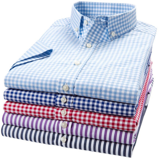[Coton Daddy Suit] chemise d'été haut de gamme à manches courtes pour hommes à manches moyennes et jeunes chemises décontractées lâches à la mode et polyvalente F983 L 40