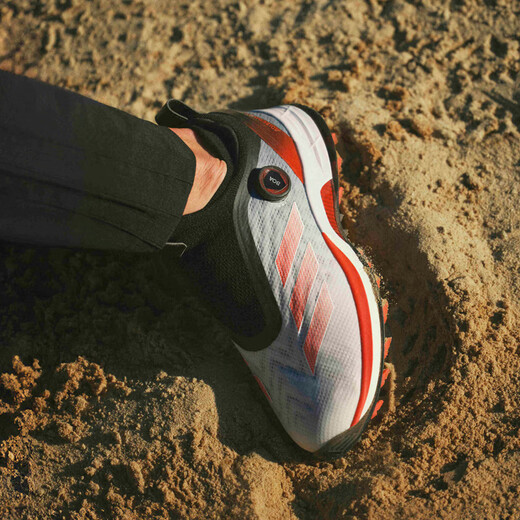 阿迪达斯（adidas）高尔夫球鞋男鞋25全新AdiZero ZG舒适轻量稳定支撑BOA旋转按钮鞋 IH9896 白/亮红/黑色 39 =6.5码