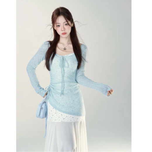 No hay estandarías de bayas silvestres y temperamento de verano diseño dulce de encaje de encaje que abraza la cintura y el vestido de hadas adelgazante BL9766 Falda 10 Tamaño igual