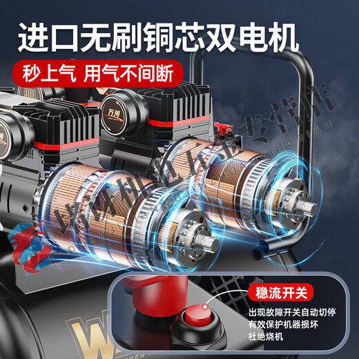 XMSJ空压机充气泵小型220v便携式工业级木工静音高压打气泵空气压缩机 3990W-30L无刷工业王+快速上气 3180W+3890W+3990W+4290W
