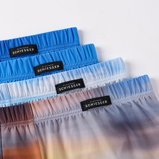 
Schiesser Skyline Series Travel the world High-end Platinum Men's Ice Silk Underwear One-piece Boxer Pants 99-15265T (Shanghai) M