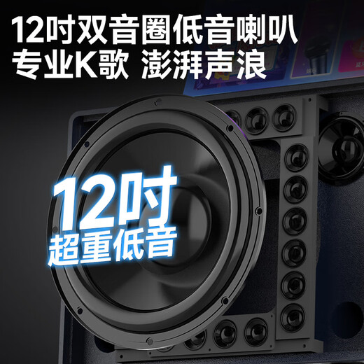 
Shanshui (SANSUI) home ktv audio set square dance audio amplifier all-in-one outdoor audio karaoke song special karaoke song order machine Bluetooth speaker can connect to TV Q128 large 12-inch speaker [enhanced voice] 500G