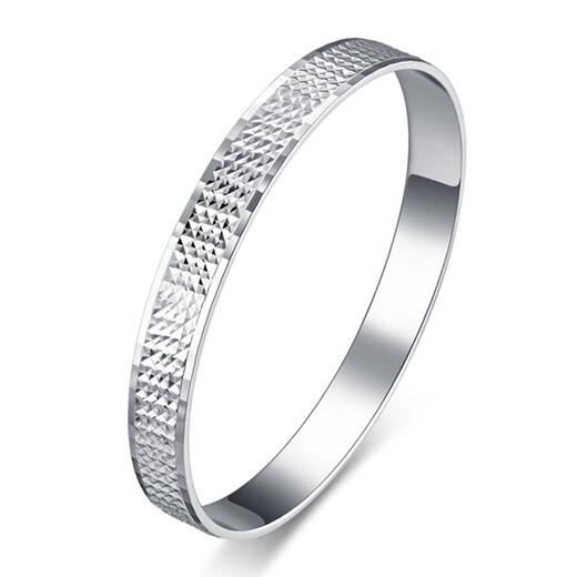 GsunG platinum PT950 solid-mouth bracelet for women, pure platinum embroidered bracelet, simple closed-mouth hard ring, fashionable solid bracelet, calculated based on the gold price in the store on the day