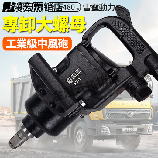 藤原（fujiwara）工业级中风炮气动扳手强力重型大扭力管桩汽修工具大风炮机 1_工业短轴中风炮691A_送保养包