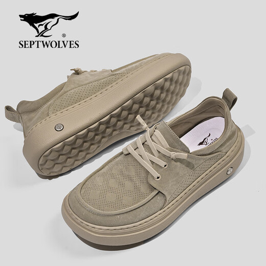 Siete lobos zapatos para hombres verano 2025 nuevos zapatos de lienzo