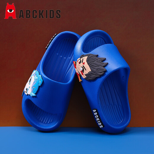 ABC Kinderkindersandalen für Jungen und Mädchen Home Flip Flops für Ao Bing Nezha 8641 Baolan 32-33
