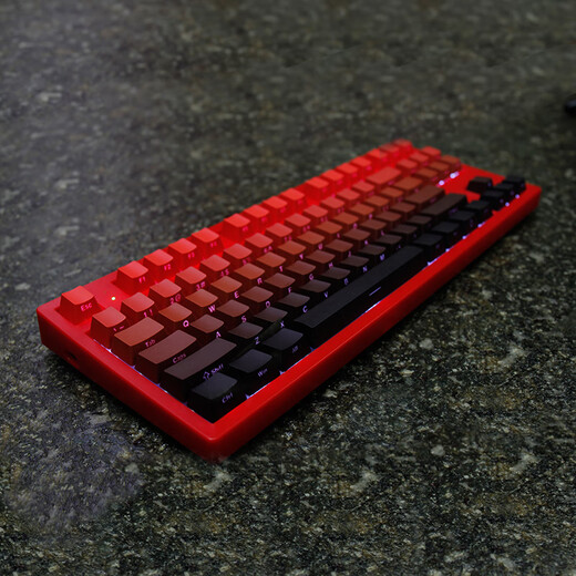 
Hongyun Dangtou luminous hot-swap side engraving mechanical keyboard wired wireless three-mode 87 key game MK870 three-template-Hongyun Dangtou side engraving blue axis (ballpoint pen sound)