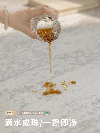 布迪思地毯客厅新款奶油风卧室地垫家用沙发免洗可擦轻奢高级感加厚 风香-12240X360CM防水抗菌免洗可