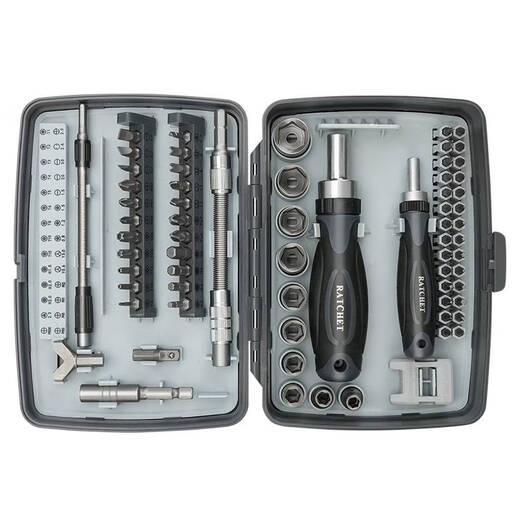 Yusen ist Ratschenschraubendreher-Werkzeug-Set Motorradreparaturkombinationschlüsselschlüssel Multifunktional Home Treiberschraubendreher 9902A Ratchet-Schraubendreher 68-teiliger Set