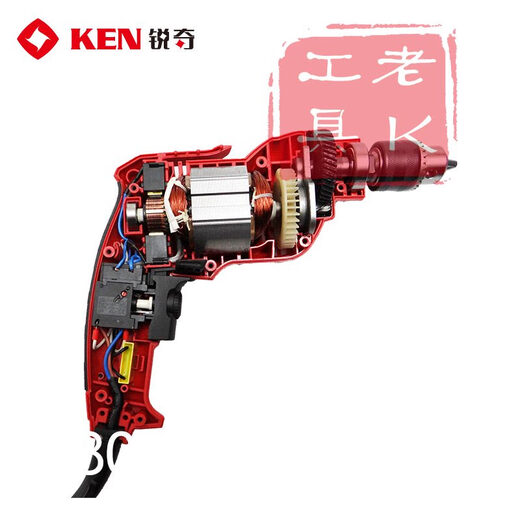 锐奇（KEN）上海锐奇580W大功率6520ER工业级手电钻正反转电动螺丝刀 450W 铁夹头 (扳手式) 6630ER