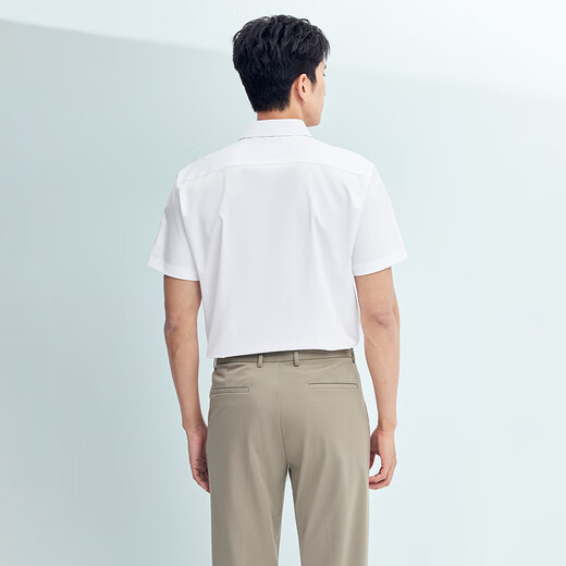 Hailan Home (HLA) Kurzärärmelte Hemd Herren 25 Frühlings- und Sommerlicht-Hemden und Serie Large-Size-Hemd-Hemd Männer Bleichen 21 HNCBW2J010A 41 175/96A Empfohlen 149 ~ 160jin [Jin gleich 0,5 kg]