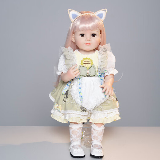 Doris 55cm Rebirth Simulation Doll Bathing Princess Gift Box Toy Haby Up Baby Girl Birthday Gift Gift