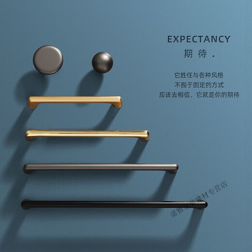 CLCEY modern simple gold solid zinc alloy single hole handle cabinet drawer wardrobe shoe cabinet door handle furniture hardware store manager recommendation 6169-single hole