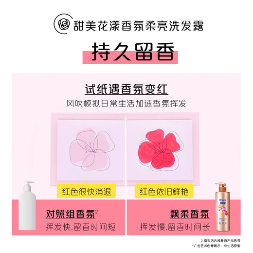 飘柔净油顺爽香氛蓬松洗发水530g+甜美花漾洗发水530g