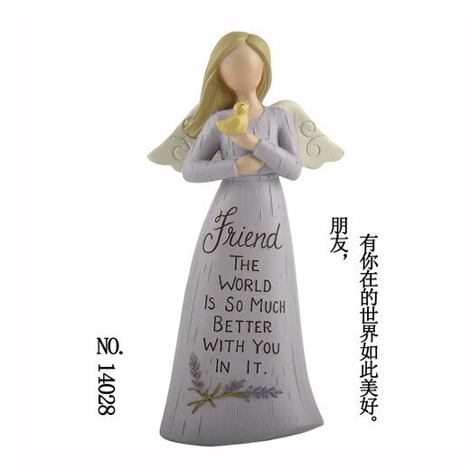 
OUOETY each piece has special meaning Original pure handmade characters cute angel desktop ornaments home decoration birthday gift lotus color 13586