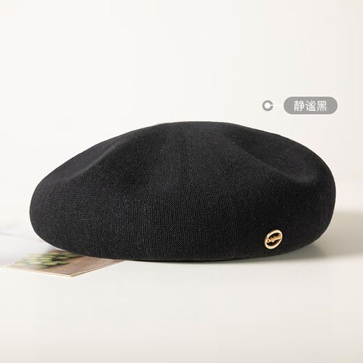 Siggi Beret Women's Summer Summer polyvalent français rétro peintre Imitation Imitation Silk visage petit chapeau octogonal à la mode et à la mode