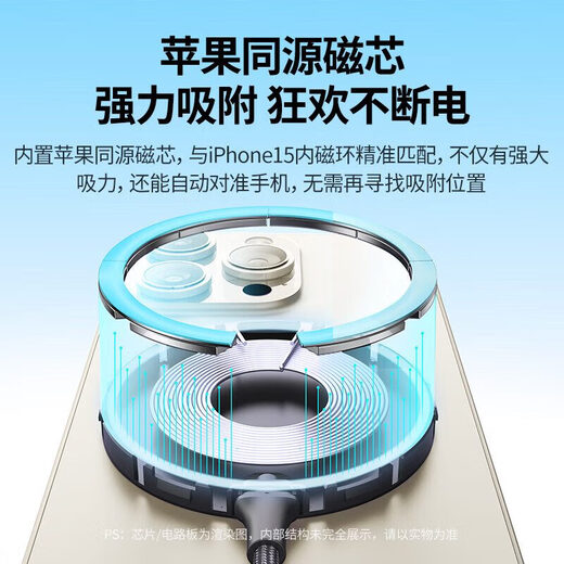 Green Connect Apple Беспроводное зарядное устройство поддерживает Magsafe магнитную быструю зарядку iPhone15promax Universal Apple 15/беспроводное зарядное устройство Starlight Silver 15673
