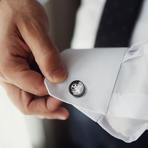 NOSSKISS perpetual tourbillon cufflinks for men gentlemen birthday gifts high-end custom French shirt birthday gift gift gift box gun black cufflinks