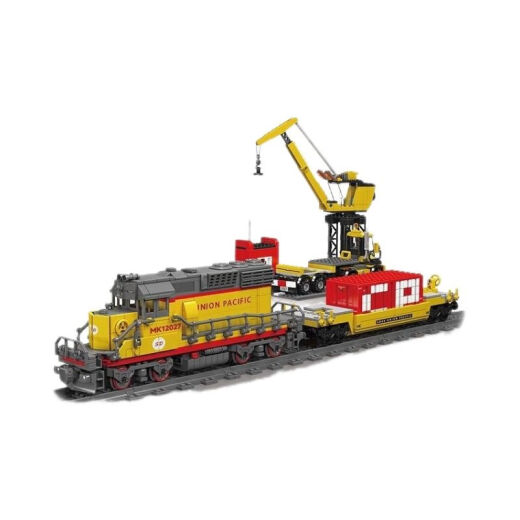 宇星模王SD40-2型内燃机车电动积木拼装男孩玩具12027S礼物 SD40-2型内燃机车-1257片宇星模