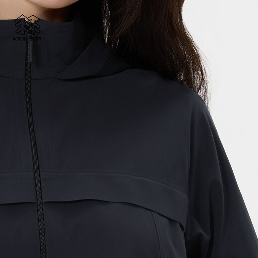 Kolon Sport/Kolon Shule Jacke Frauen Outdoor Sports Wasserabweisungskontakt Kühlung UPF50+ Sonnenschutzjacke LKJK5MT834-BK Black S 160/84a