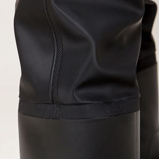 Rain pants and rain boots integrated waterproof one-piece waders winter fishing gloves clothing 100 silk green thickened export grade + durable cuff style 36