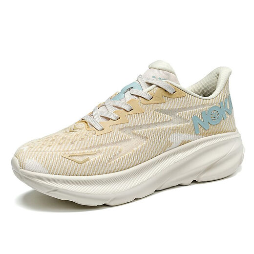
Tibetan American Times running shoes ultra-light shock-absorbing sports shoes men's summer 2025 new breathable mesh outdoor running shoes thick-soled trendy shoes JD-9905 beige 39