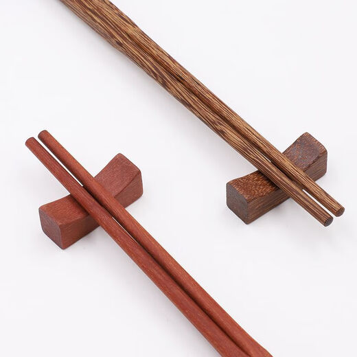 Jieshunxing Chopstick Holder Chopstick Holder Wooden Chopstick Holder Household Red Sandalwood Chicken Wing Wood Male Chopstick Holder Chinese Chopstick Pillow Commercial Wholesale Chicken Wing Log Chopstick Holder Exquisite and Simple 5 Pack
