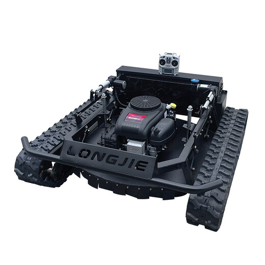 Jiang Zhiai Tank Remote Control Lawn Mower Crawler High-horsepower Gasoline Trimmer Orchard Lawn Mower Automatic Weeding Robot (Customized Model + Storage Rack + Sprayer) Consult for details