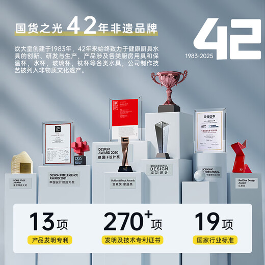 Chuidahuang Pure Titanium Insulated Cup Business Titanium Cup Tea and Water Separation Titanium Cup Men and Women Gift Water Cup Deep Space Gray 450ml