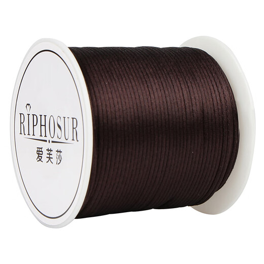 Aifsa braided rope hand rope rope pendant lanyard brown braided rope strand handmade beaded wire bracelet pendant string jade wire No. 73 jade wire / thick 0.6mm / about 50m