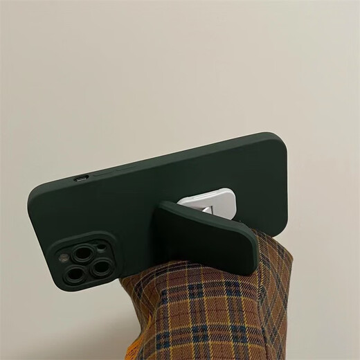 Oemgins Retro -Retro -Retro -Green für Mate70 Huawei P60 Mobiltelefonhülle Nova13117 Push and Pull -Halterung 10 Flüssiges Einschalen -Flüssig -Silikon Dunkelgrün anderer Mobiltelefonmodelle