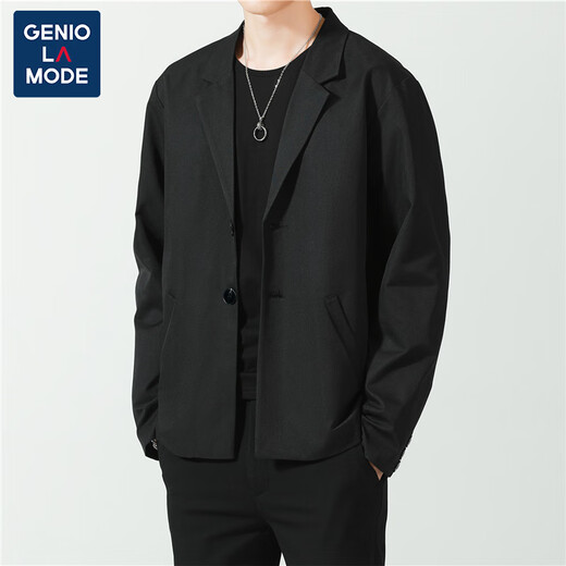 GENIOLAMODE brand suit men's casual single West Hong Kong style coat small suit Korean style trendy groom and groomsmen dress