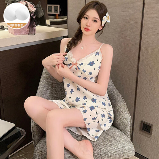 COLORFUL GEMS夏季纯欲碎花吊带家居服套装 LXE-757#彩色条 185 XXL