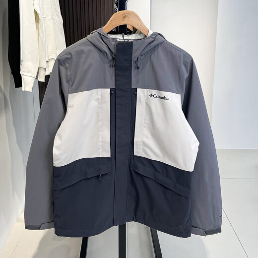 哥伦比亚（Columbia）25春夏新款男户外防水连帽单层冲锋衣夹克XE4839 011 黑色 S (170/92A)