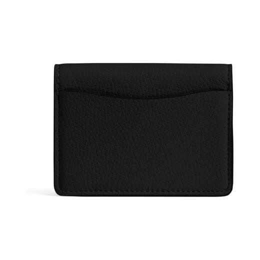 CoaCH (COACH) women's compact card bag coin wallet exquisite leather design multi-function storage and convenient travel Black SM