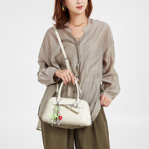 Cnoles crossbody bag women's niche high-end shell handbag commuting versatile shoulder bag birthday gift for girlfriend