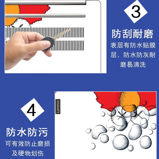 启莱 ROG枪神9 超竞版 电脑贴纸 G615 笔记本机身外壳保护贴膜 图案编号：QS-13 五件套：高清透钢化膜+ACD面+键盘膜