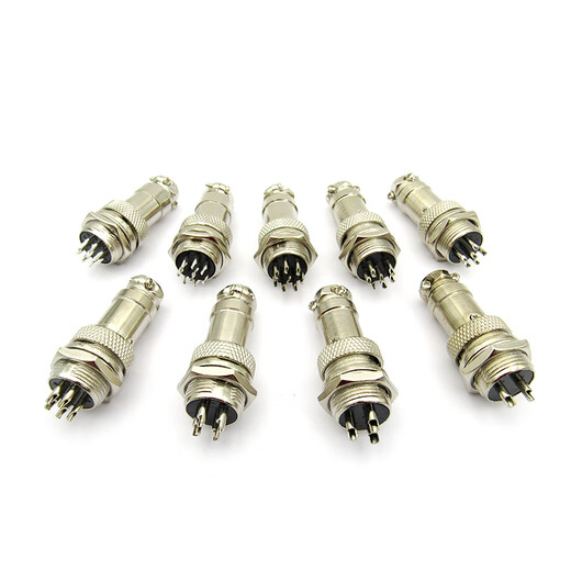 Dafuri aviation plug and socket connector GX12 16 20-2/3/4/5/6/8/10/12 core cable connector aviation plug GX16-10 core female plug (1 piece)