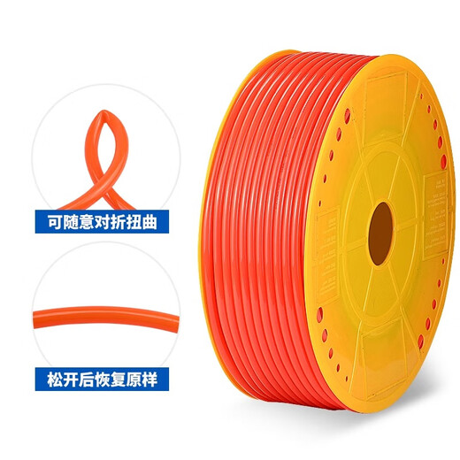 PU tracheal hose pneumatic air pump air compressor trachea PU4/6/8/10/12/16mm steam pipe high pressure resistant transparent 10*6.5-80 meters