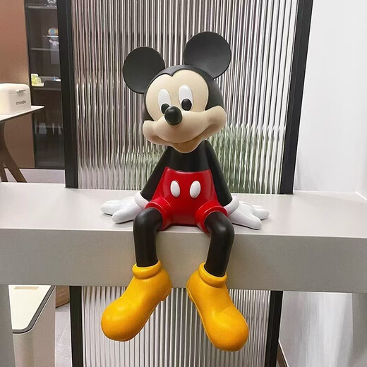 Bixin Love Mickey Living Room Large Floor-standing Ornament Next to TV Cabinet Home Decoration Mickey Mouse Housewarming Gift Large Love Mickey (30 cm high