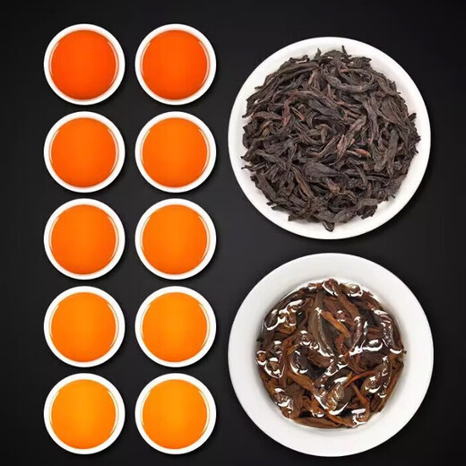 福建茶叶大红袍父亲节岩茶乌龙茶散装年货送礼茶叶散装袋装 大红袍泡袋装8袋/盒