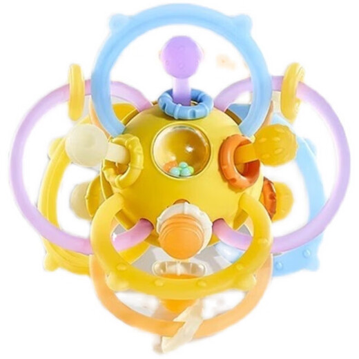 Scoornest Scoornest Manhattan hand ball baby silicone chewable teether early education baby toy grip molar stick Orshi Galaxy hand ball + free anti-drop 0 pieces