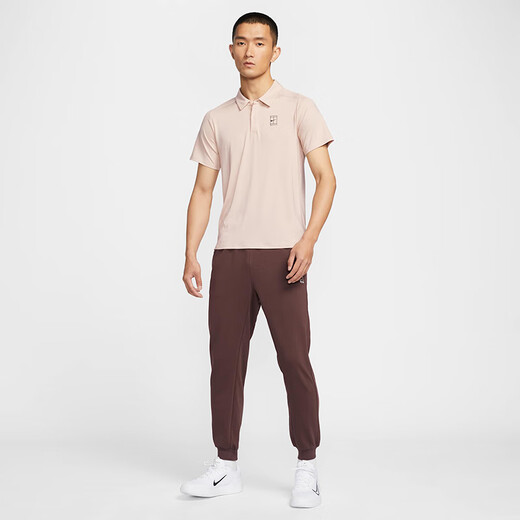 耐克（NIKE）网球服上衣POLO衫男夏季新款运动短袖翻领T恤 沙堆白 FZ6908-126 L