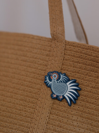 YWZR All things born in the mountains/blue intangible cultural heritage metal brooch corsage high-end retro Chinese style Guizhou Miao Village tourist souvenir butterfly pattern