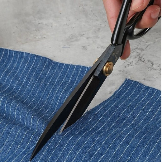 Zhang Xiaoquan Ciseaux de tailleur en acier au manganèse, ciseaux de coupe industriels pour la maison et les vêtements, grands ciseaux de coupe manuels de 9 pouces, lame blanche 1 HC-9 pouces avec couteau pour enlever les coutures, ciseaux à fil