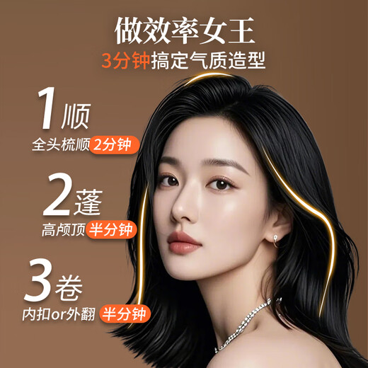 Treya detachable hair straightening comb negative ion styling comb 4 rows of encrypted comb teeth 600 million plasma fast styling without damaging hair anti-frizz T607 white birthday gift