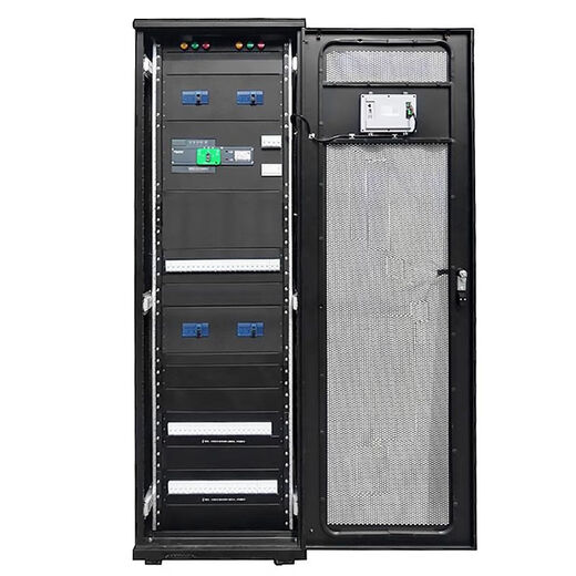 Column head cabinet ats dual power supply intelligent precision power distribution cabinet machine room UPS input and output cabinet rack top open power box black column head cabinet UPS mains
