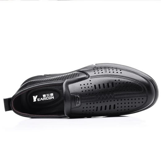 YRC Yierkang Herrenschuhe 2025 Sommer Neues atmungsaktives Lochschuhe weiche Sohle
